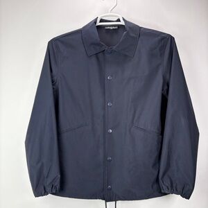 APC Saul Jacket Dark Navy Men Size XS Snap Button Pockets Long Sleeve Casual